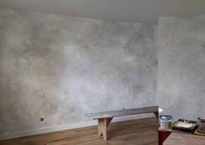 artystyczne malowanie ścian, Bielowicko 2022, mgła, mieszkanie prywatne